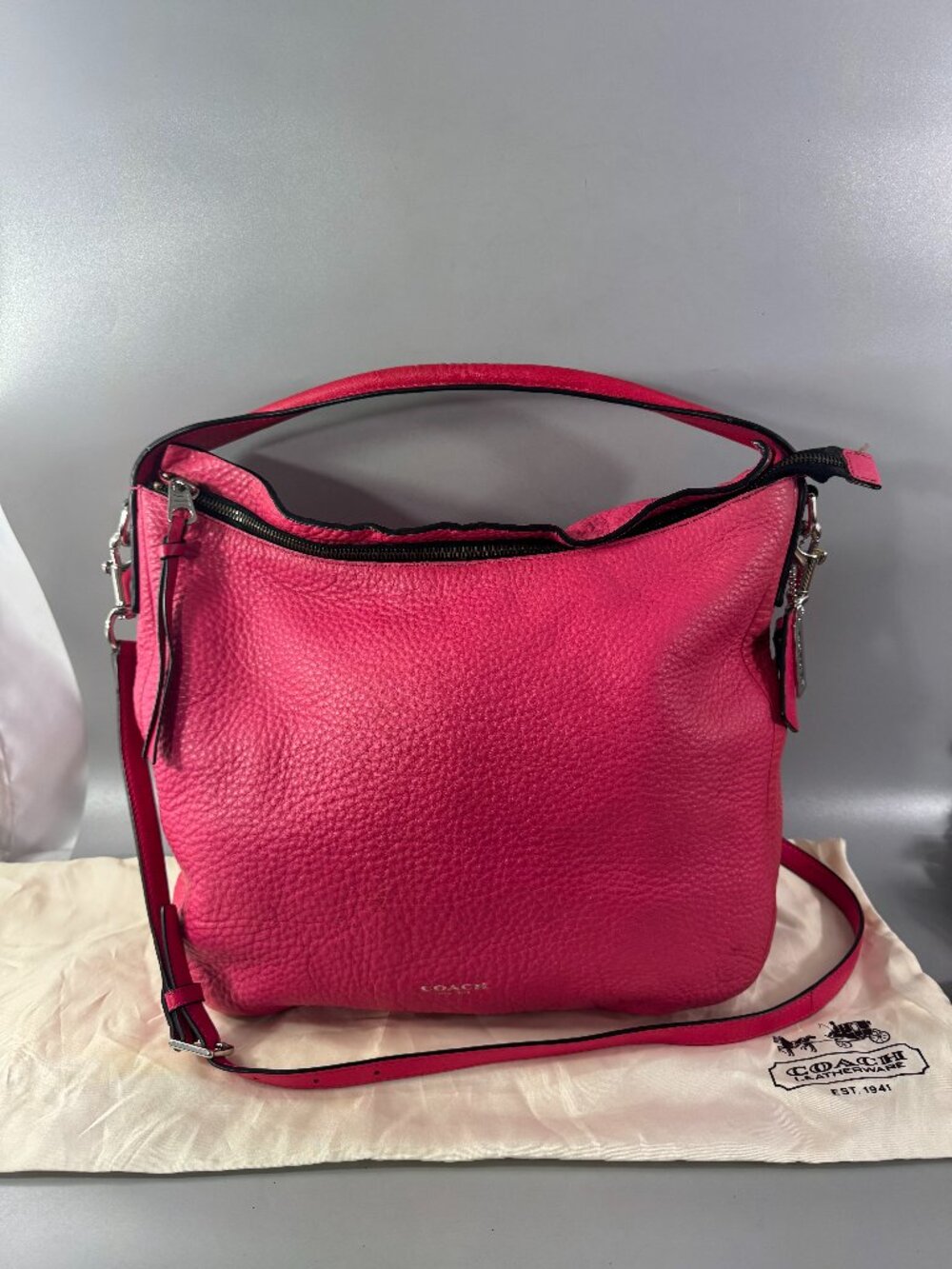 Authentic Coach # 31623 Pebbled Leather Sullivan Hobo
